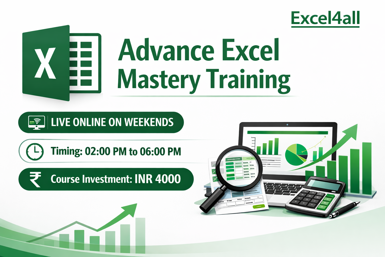 Advance Excel Mastery Training Live Online