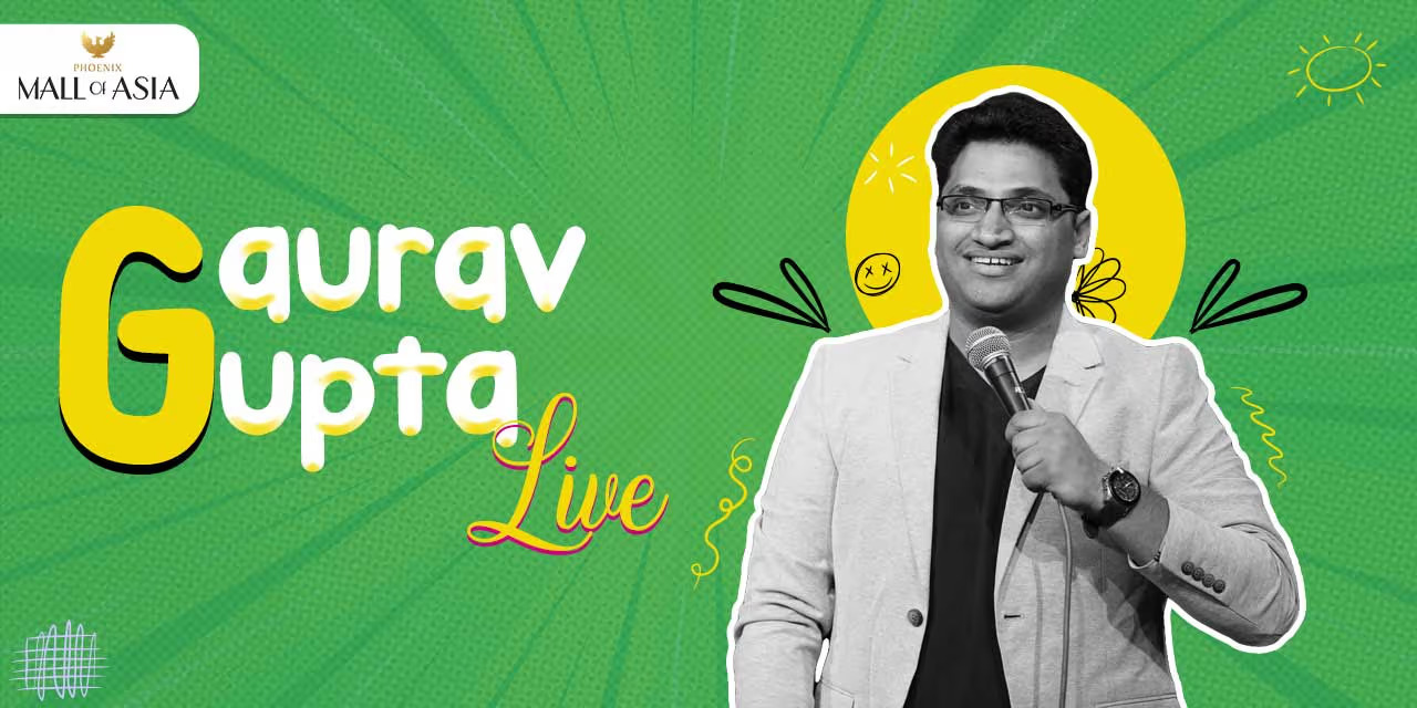 Gaurav Gupta Live Comedy | English, Hindi | 12yrs + | 1hr 40mins 