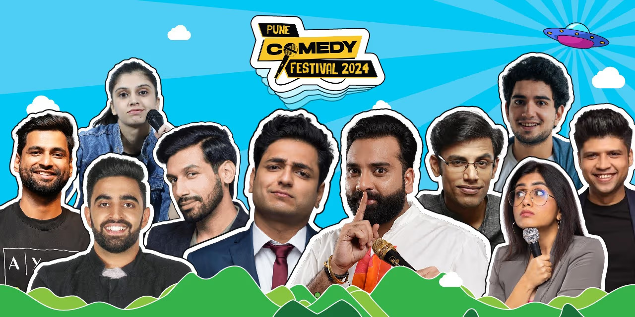 Pune Comedy Festival 2024       Comedy | English, Hindi | 16yrs + | 6hrs